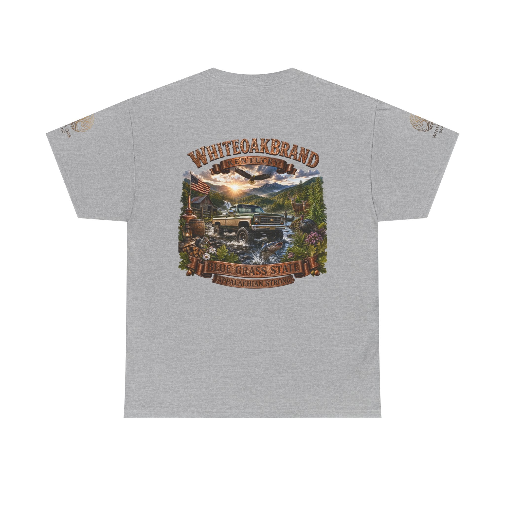 Vintage Off-Road Truck Tee — White Oak Brand "Bluegrass State" Graphic T-Shirt