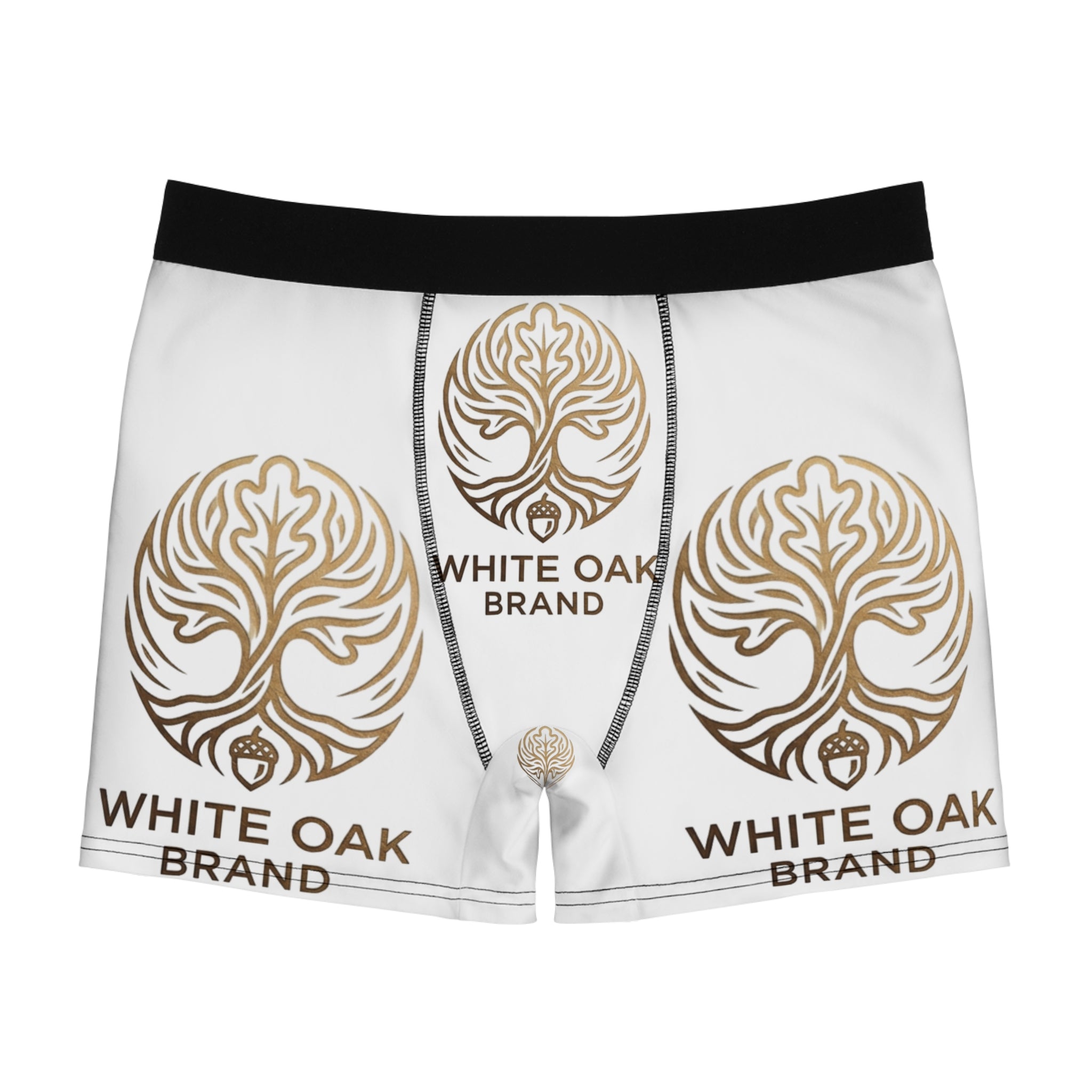 White Oak Brand Boxer Briefs — Logo All-Over Print Men’s Underwear