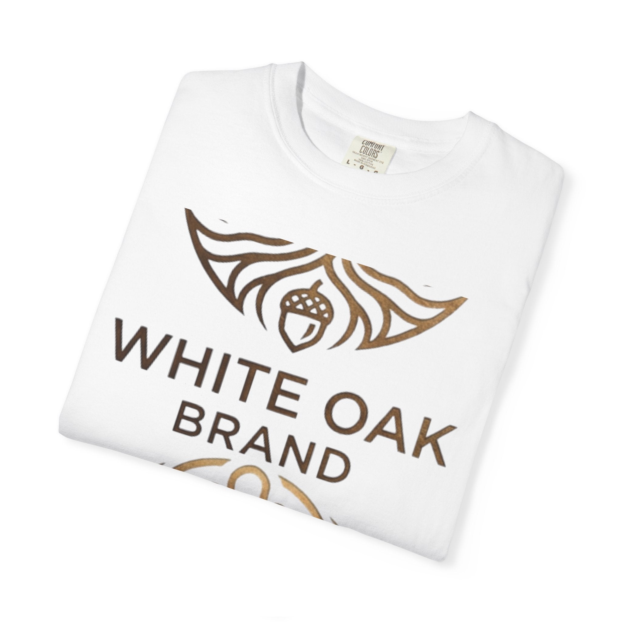 White Oak Brand Repeat Logo T-Shirt — Vintage Tree Skull Graphic Tee