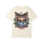 White Oak Brand Repeat Logo T-Shirt — Vintage Tree Skull Graphic Tee