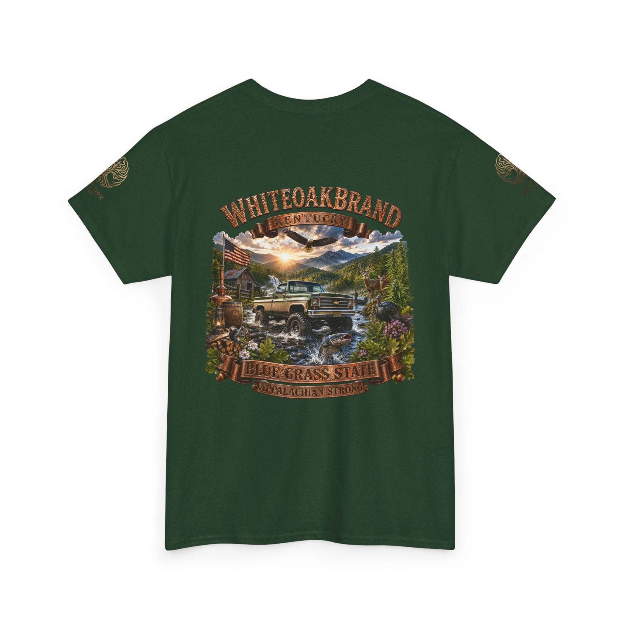 Vintage Off-Road Truck Tee — White Oak Brand "Bluegrass State" Graphic T-Shirt