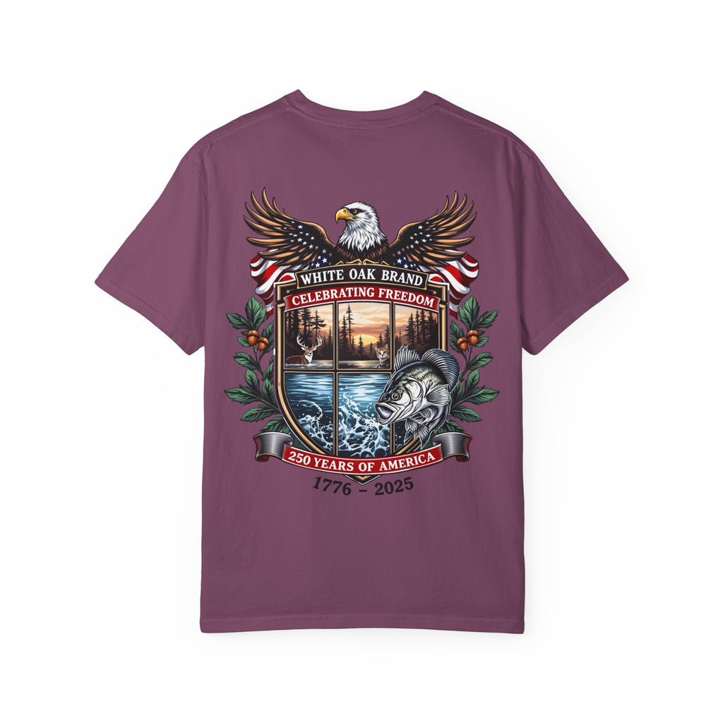 White Oak Brand Repeat Logo T-Shirt — Vintage Tree Skull Graphic Tee