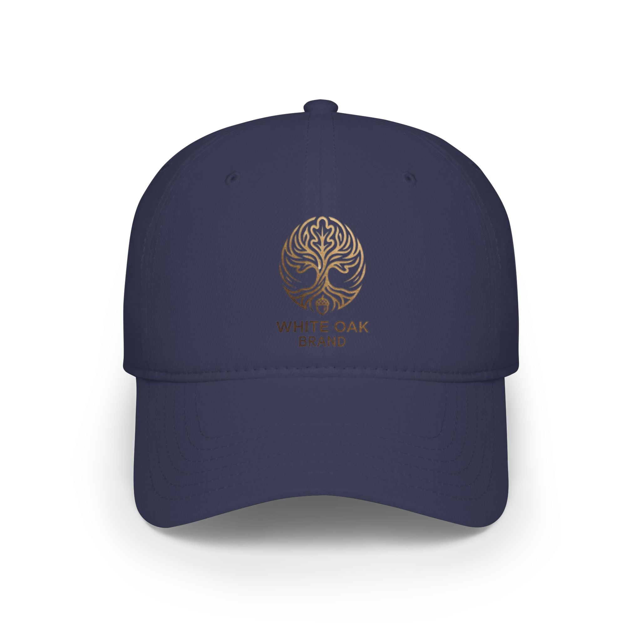 Embroidered White Oak Logo Baseball Cap