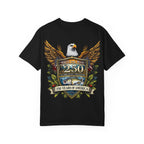 White Oak Brand Logo T-Shirt — Repeated Tree Emblem Tee