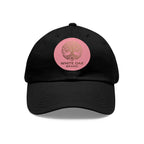 White Oak Leather Patch Dad Hat — Embossed Tree Logo Cap