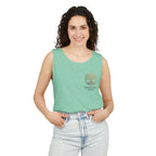White Oak Brand Tank Top — Minimal Tree Logo Chest Print