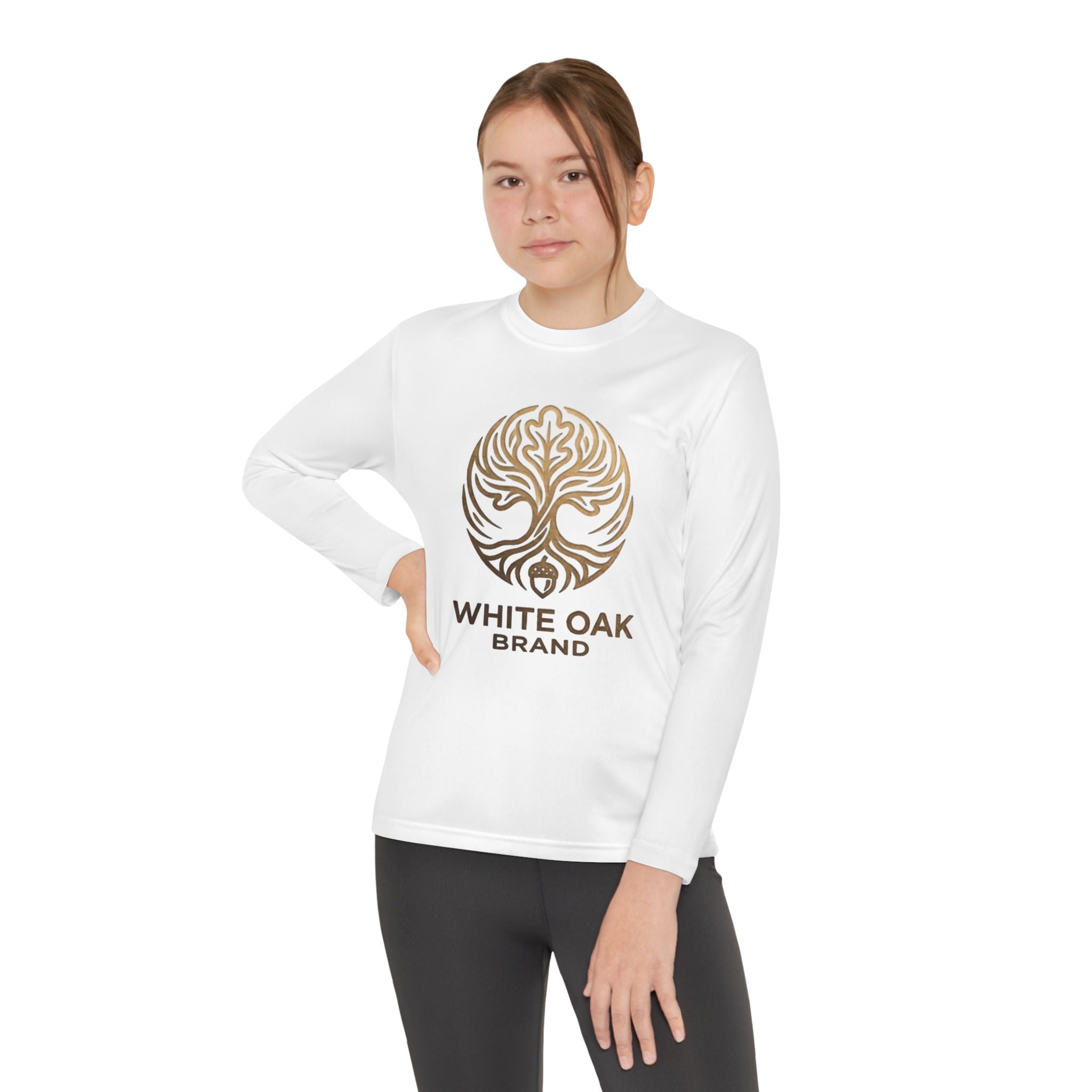 White Oak Logo Youth Long Sleeve Tee