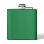 White Oak Brand 6oz Stainless Steel Flask — Engraved Oak Logo Hip Flask, Gift for Groomsmen & Outdoor Enthusiasts