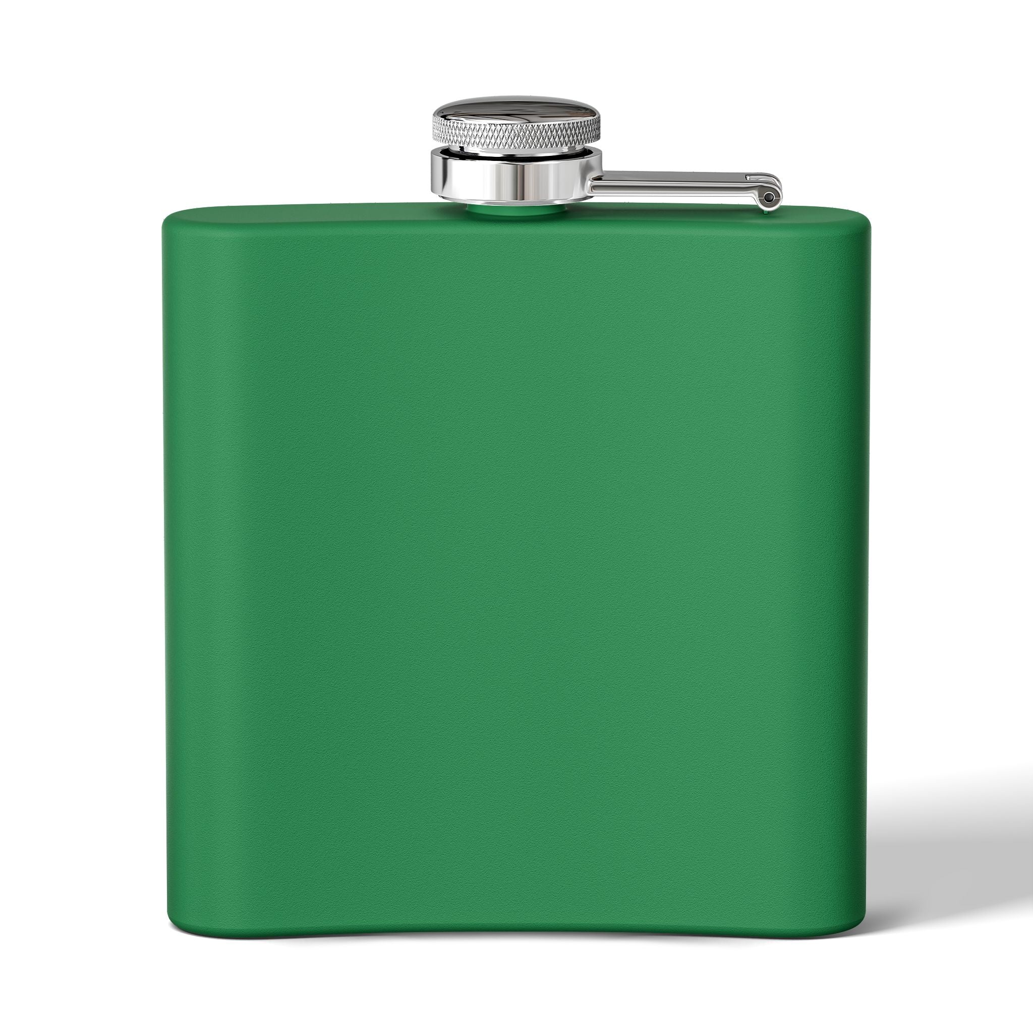White Oak Brand 6oz Stainless Steel Flask — Engraved Oak Logo Hip Flask, Gift for Groomsmen & Outdoor Enthusiasts