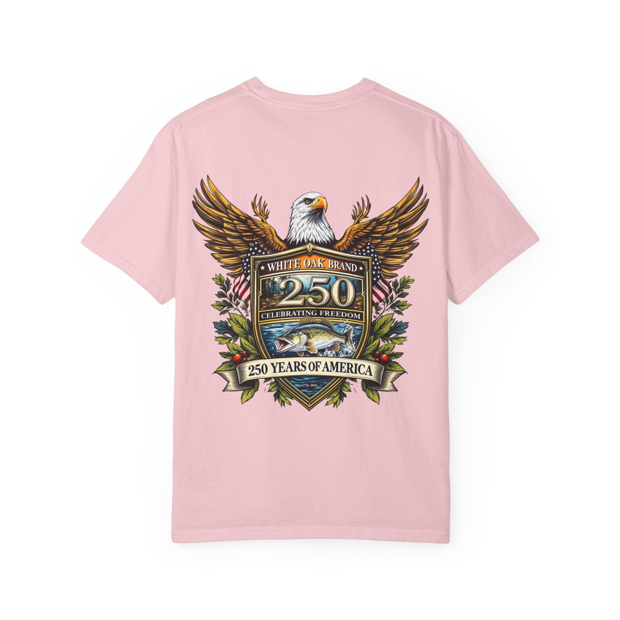 White Oak Brand Repeat Logo T-Shirt — Vintage Tree Skull Graphic Tee