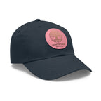 White Oak Leather Patch Dad Hat — Embossed Tree Logo Cap