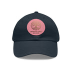 White Oak Leather Patch Dad Hat — Embossed Tree Logo Cap