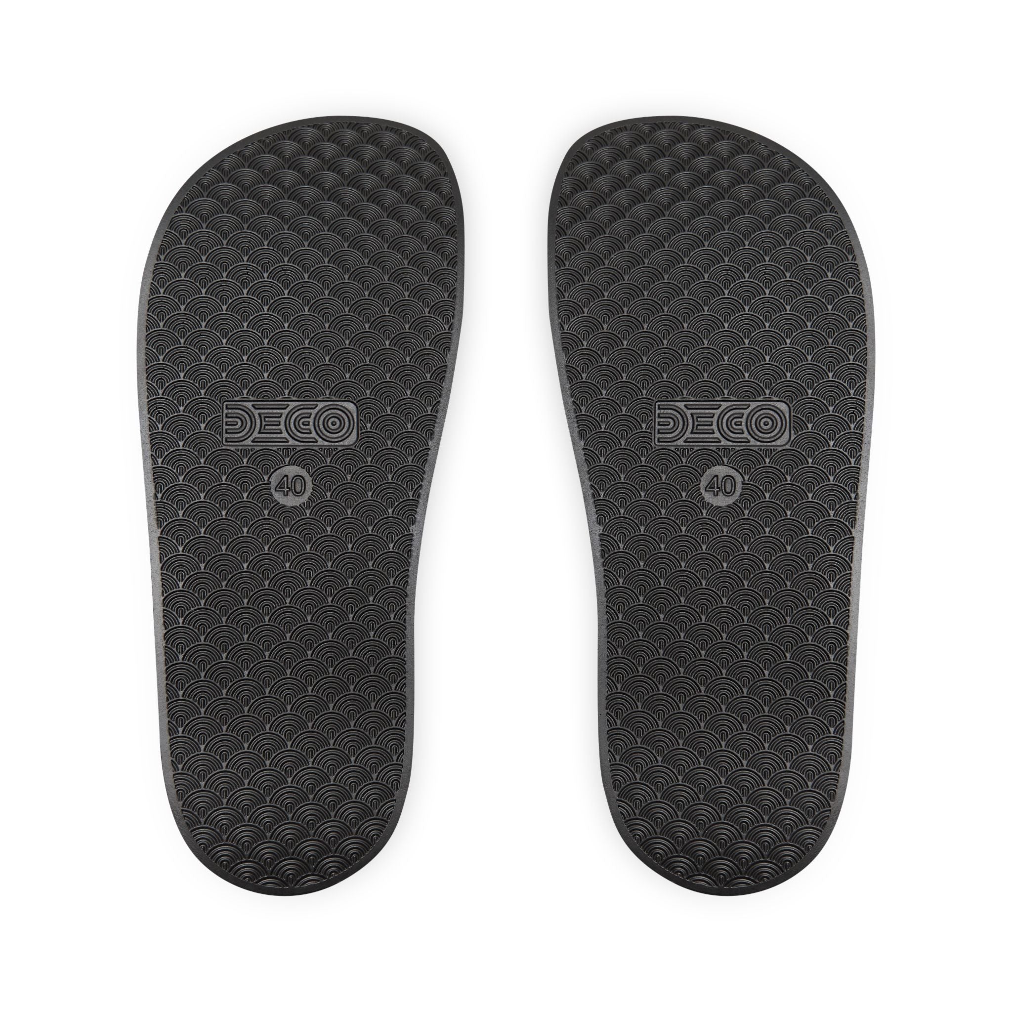 White Oak Logo Slide Sandals — Men's Removable-Strap Pool Slides