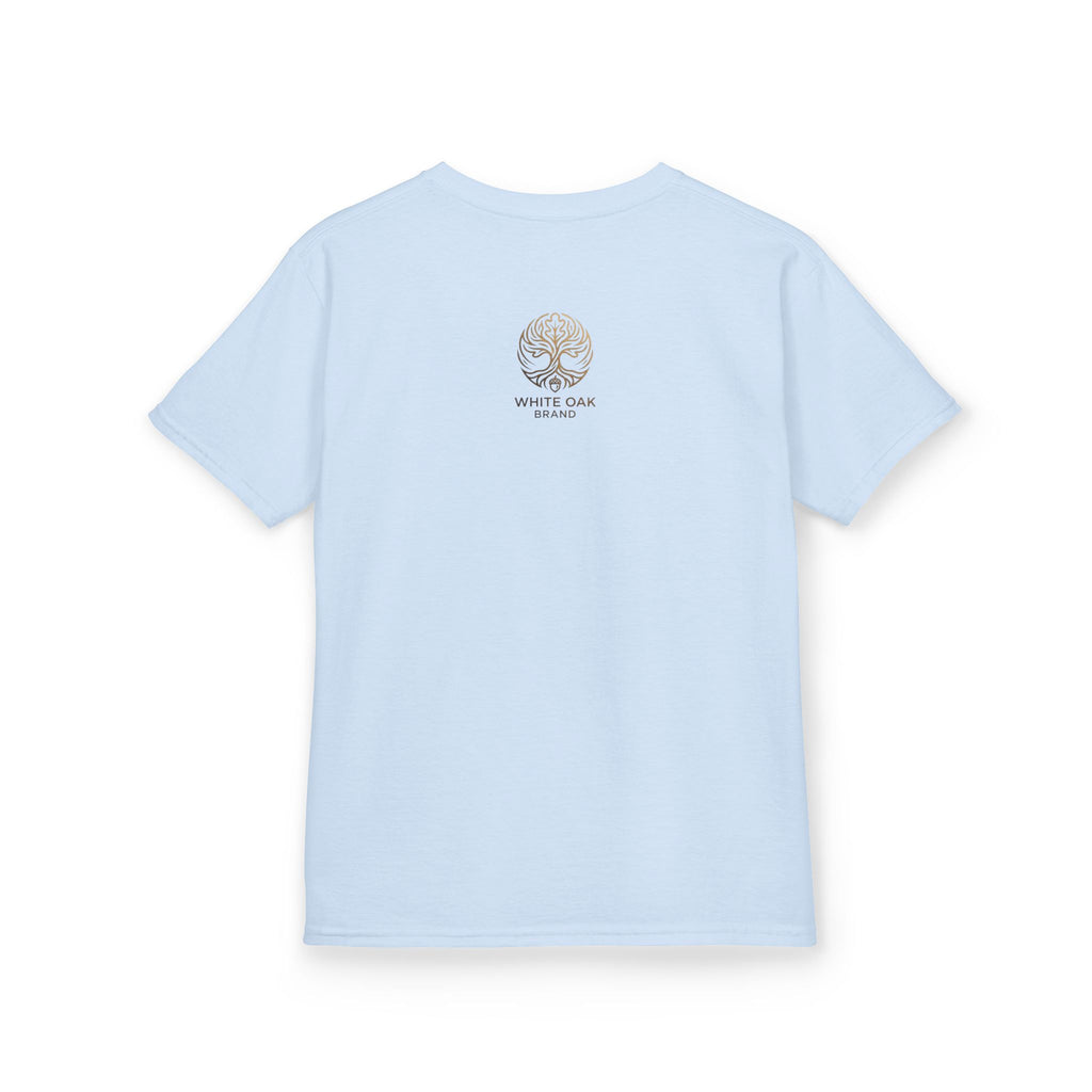 Kids White Oak Tree Tee – Vintage Botanical Tree Graphic Shirt