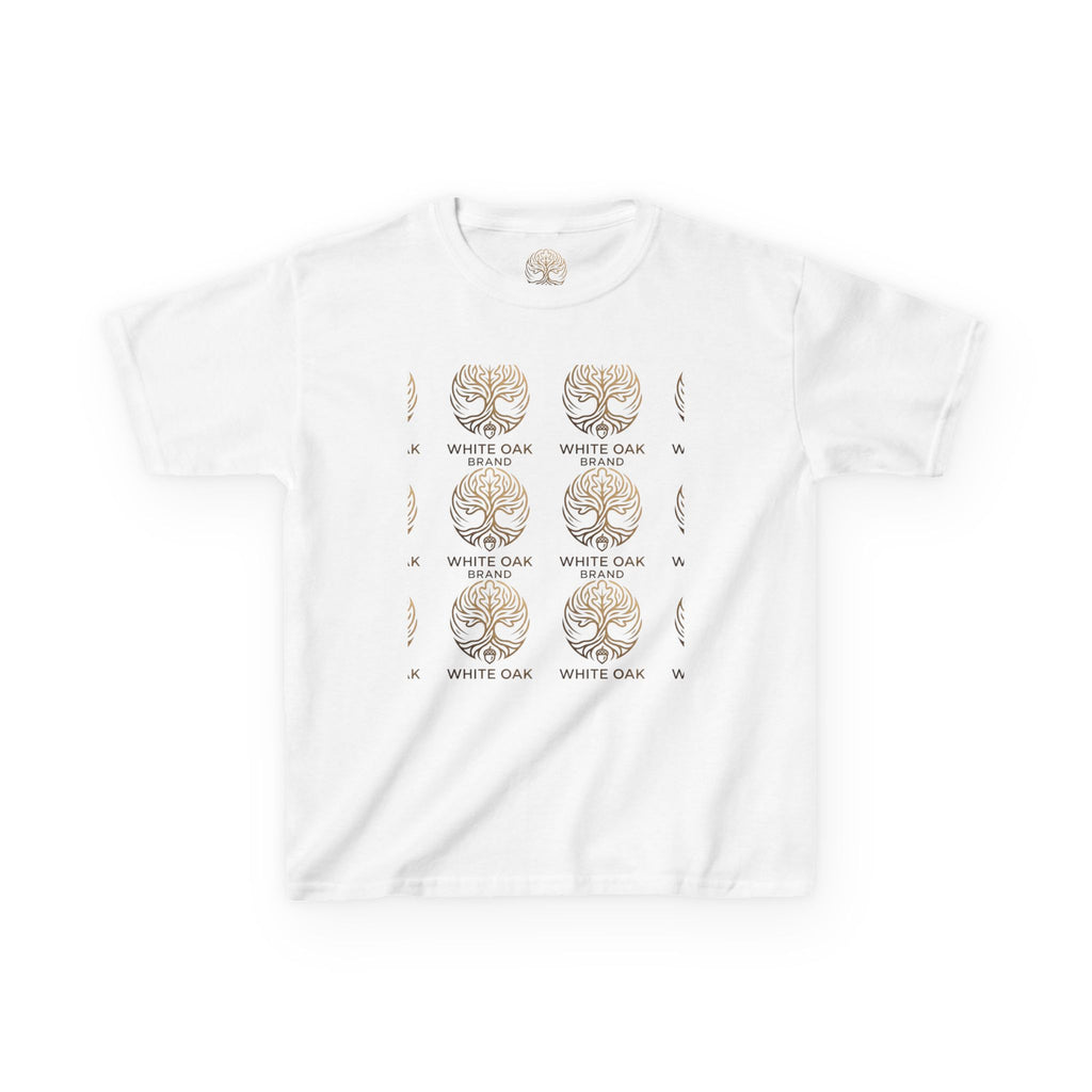 Kids White Oak Tree Tee – Vintage Botanical Tree Graphic Shirt