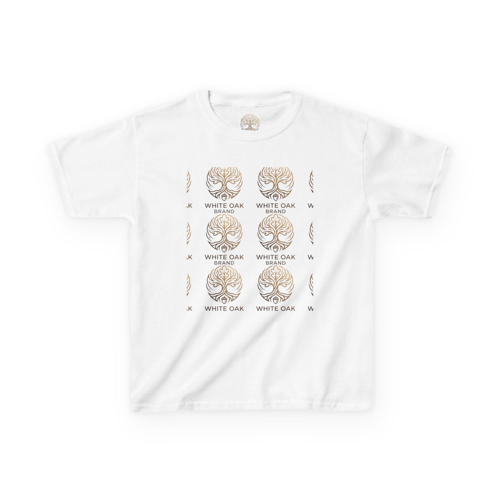 Kids White Oak Tree Tee – Vintage Botanical Tree Graphic Shirt