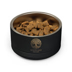 White Oak Brand Stainless Pet Bowl — 18oz Ceramic-Look Metal Dog & Cat Dish