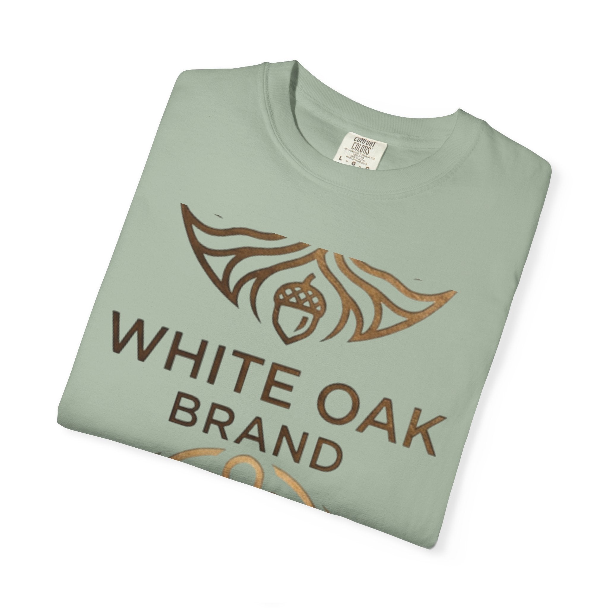 White Oak Brand Repeat Logo T-Shirt — Vintage Tree Skull Graphic Tee