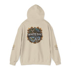 White Oak Brand Hoodie – Nature Logo Pullover with Scenic Back Emblem
