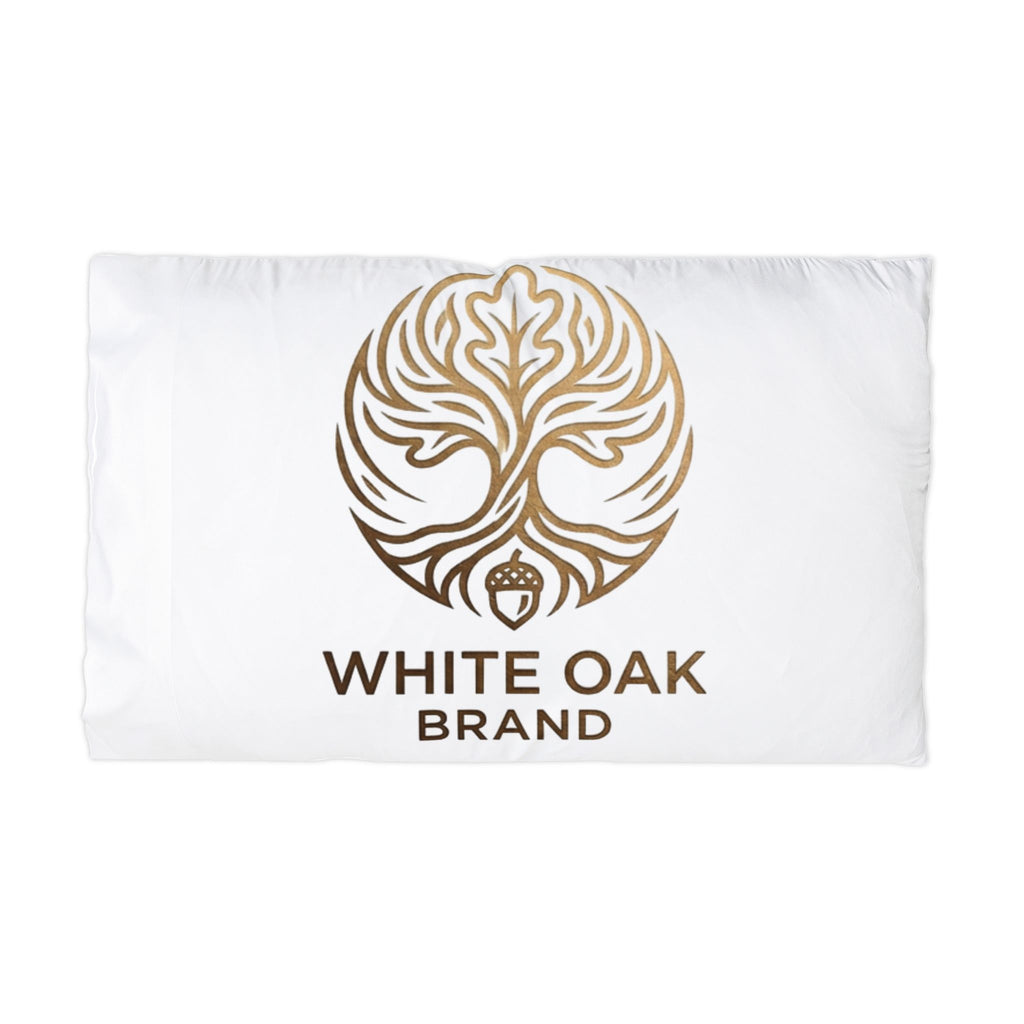 White Oak Logo Pillowcase — Branded Microfiber Pillow Cover