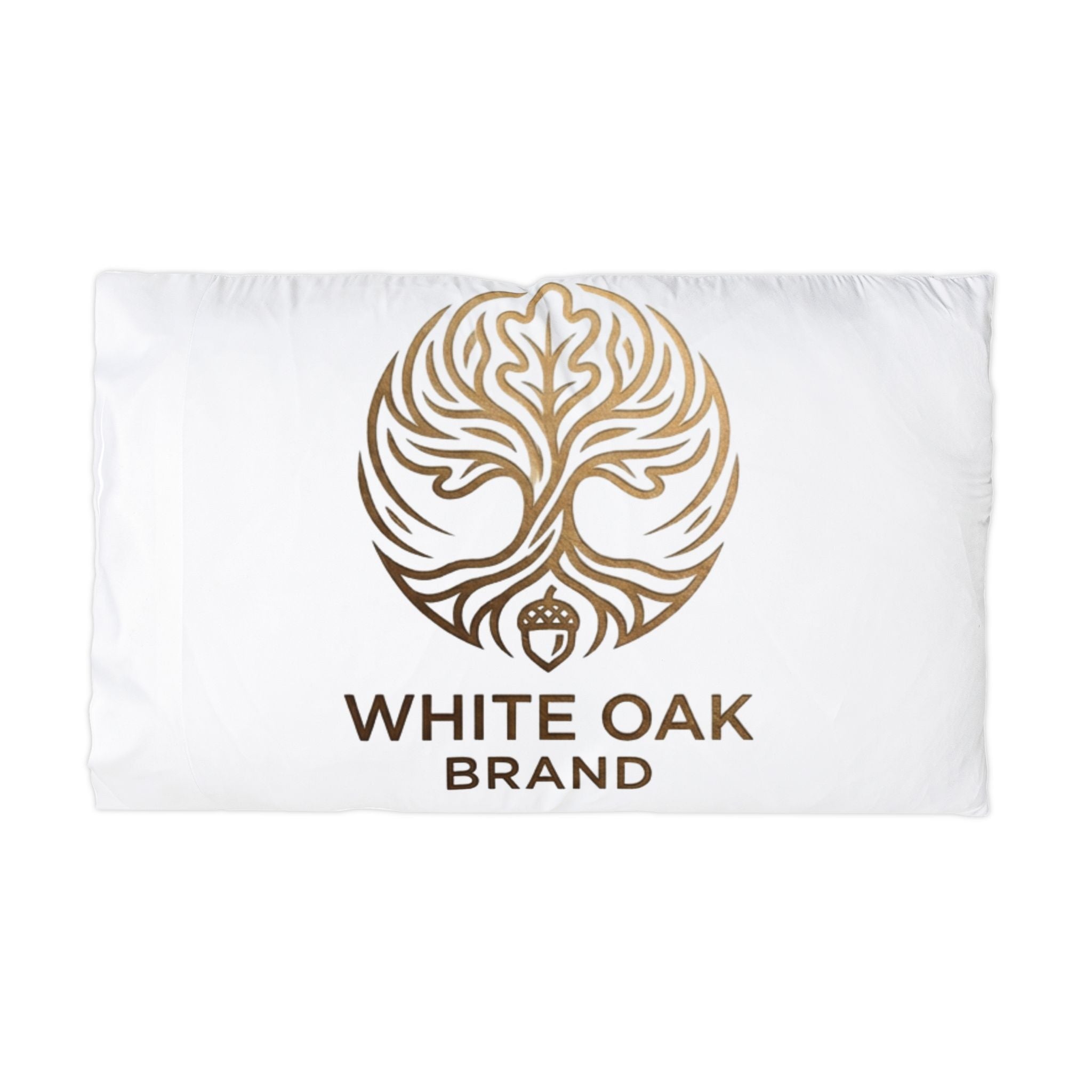 White Oak Logo Pillowcase — Branded Microfiber Pillow Cover