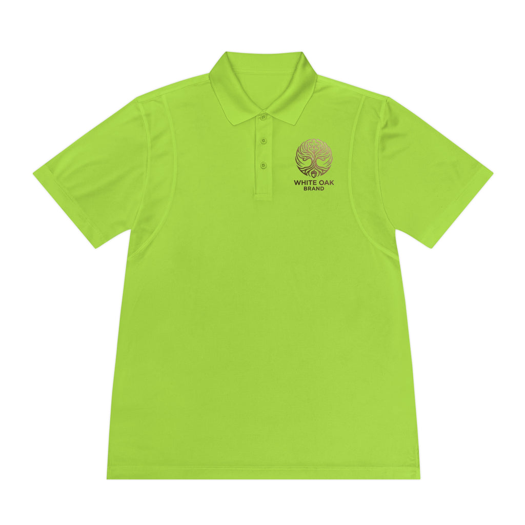 White Oak Brand Men's Polo — Embroidered Tree Logo Performance Shirt