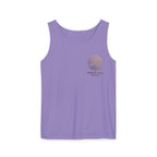 White Oak Brand Tank Top — Minimal Tree Logo Chest Print