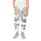 Youth Joggers — White Oak Brand Gold Emblem All-Over Print