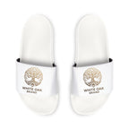 White Oak Logo Slide Sandals — Men's Removable-Strap Pool Slides