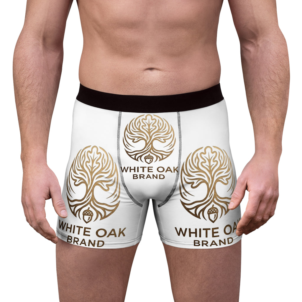 White Oak Brand Boxer Briefs — Logo All-Over Print Men’s Underwear