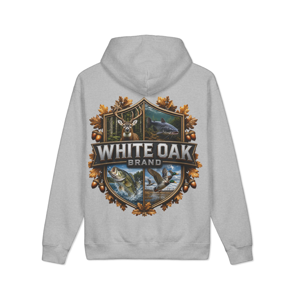 White Oak Brand Hoodie — Outdoor Hunting & Fishing Graphic Pullover