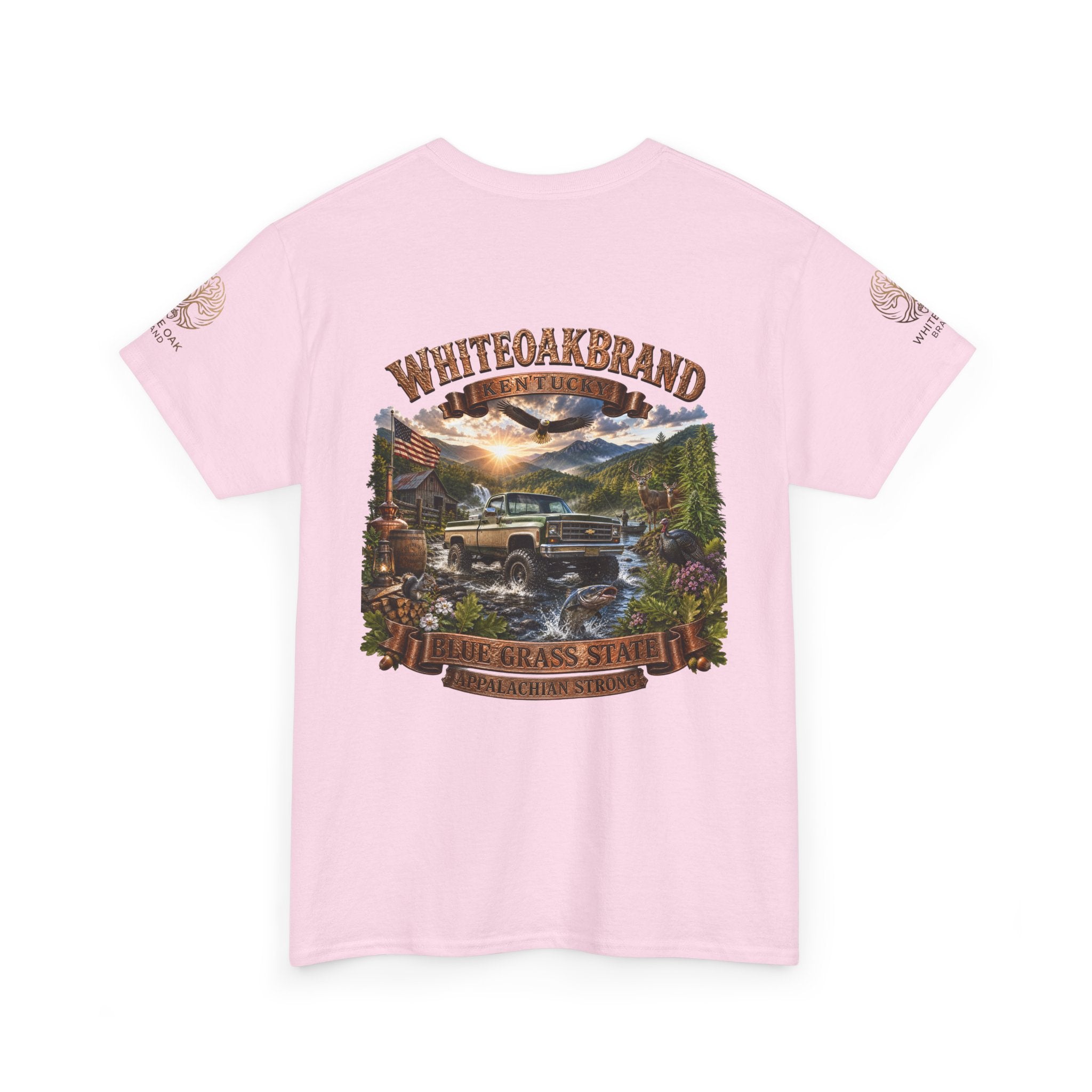Vintage Off-Road Truck Tee — White Oak Brand "Bluegrass State" Graphic T-Shirt