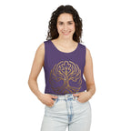 White Oak Brand Logo Tank Top — Minimal Tree Emblem Summer Tank