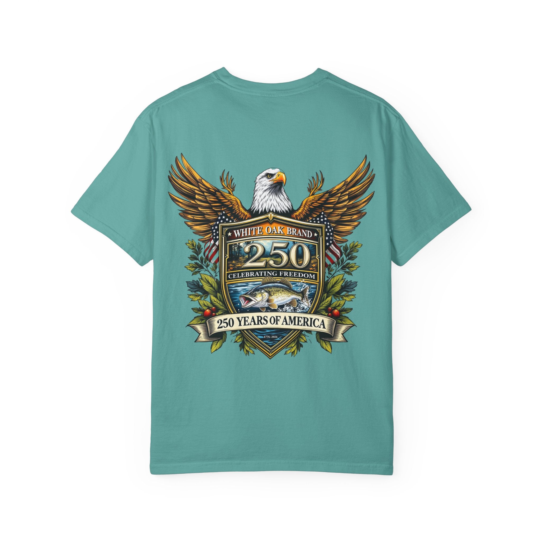 White Oak Brand Repeat Logo T-Shirt — Vintage Tree Skull Graphic Tee