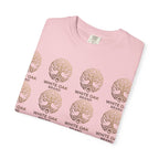 White Oak Brand Repeat Logo T-Shirt — Vintage Tree Skull Graphic Tee