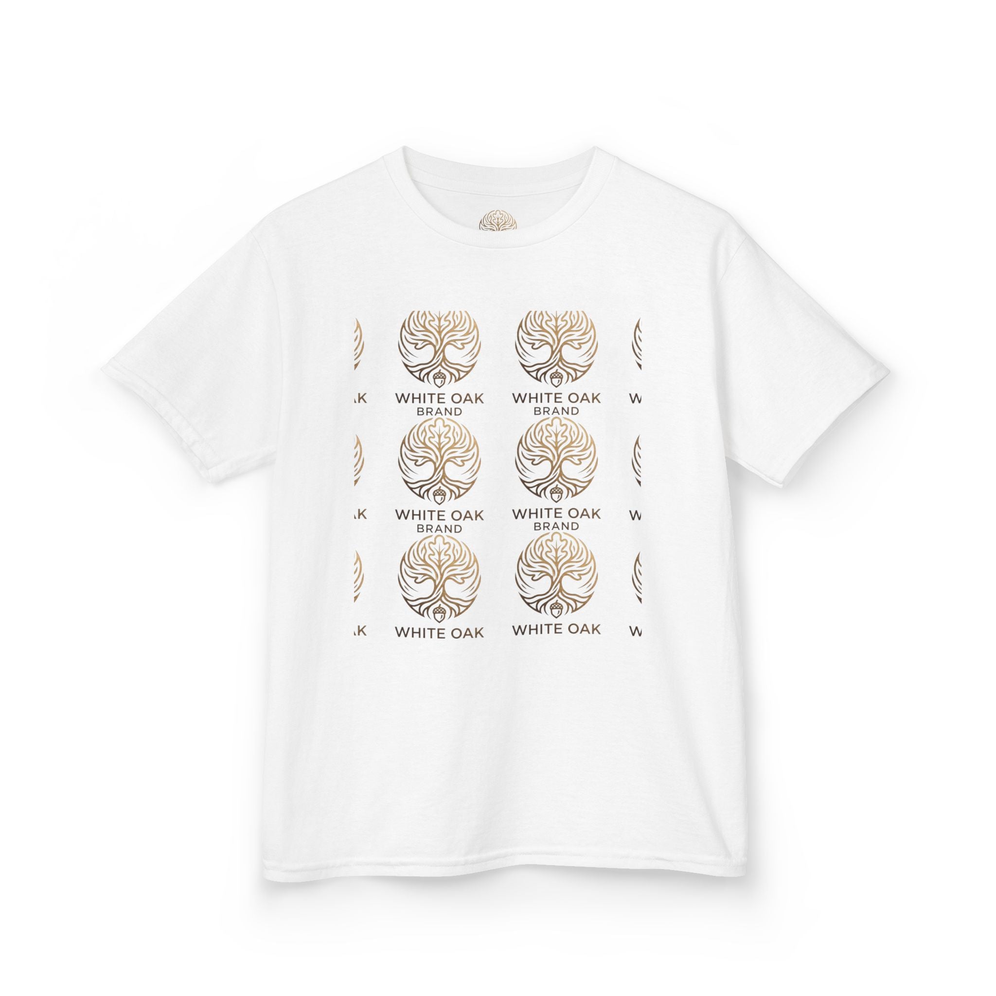 Kids White Oak Tree Tee – Vintage Botanical Tree Graphic Shirt