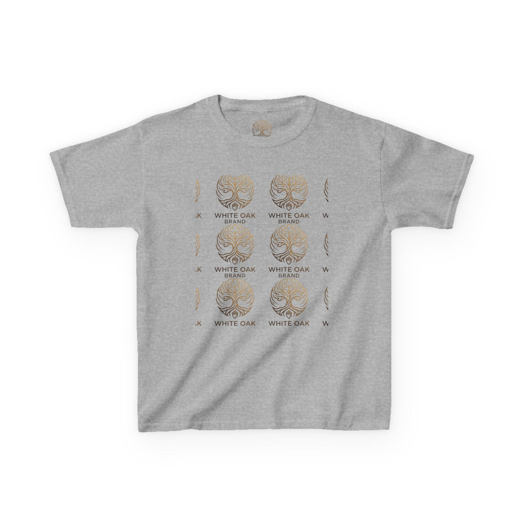 Kids White Oak Tree Tee – Vintage Botanical Tree Graphic Shirt