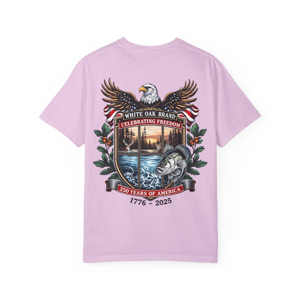 White Oak Brand Repeat Logo T-Shirt — Vintage Tree Skull Graphic Tee