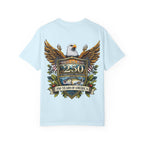 White Oak Brand Logo T-Shirt — Repeated Tree Emblem Tee