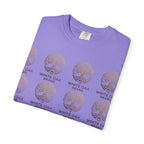White Oak Brand Repeat Logo T-Shirt — Vintage Tree Skull Graphic Tee