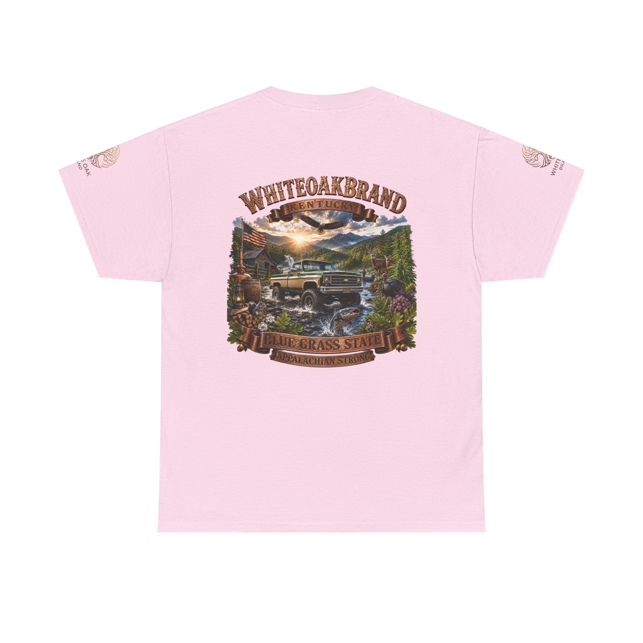 Vintage Off-Road Truck Tee — White Oak Brand "Bluegrass State" Graphic T-Shirt