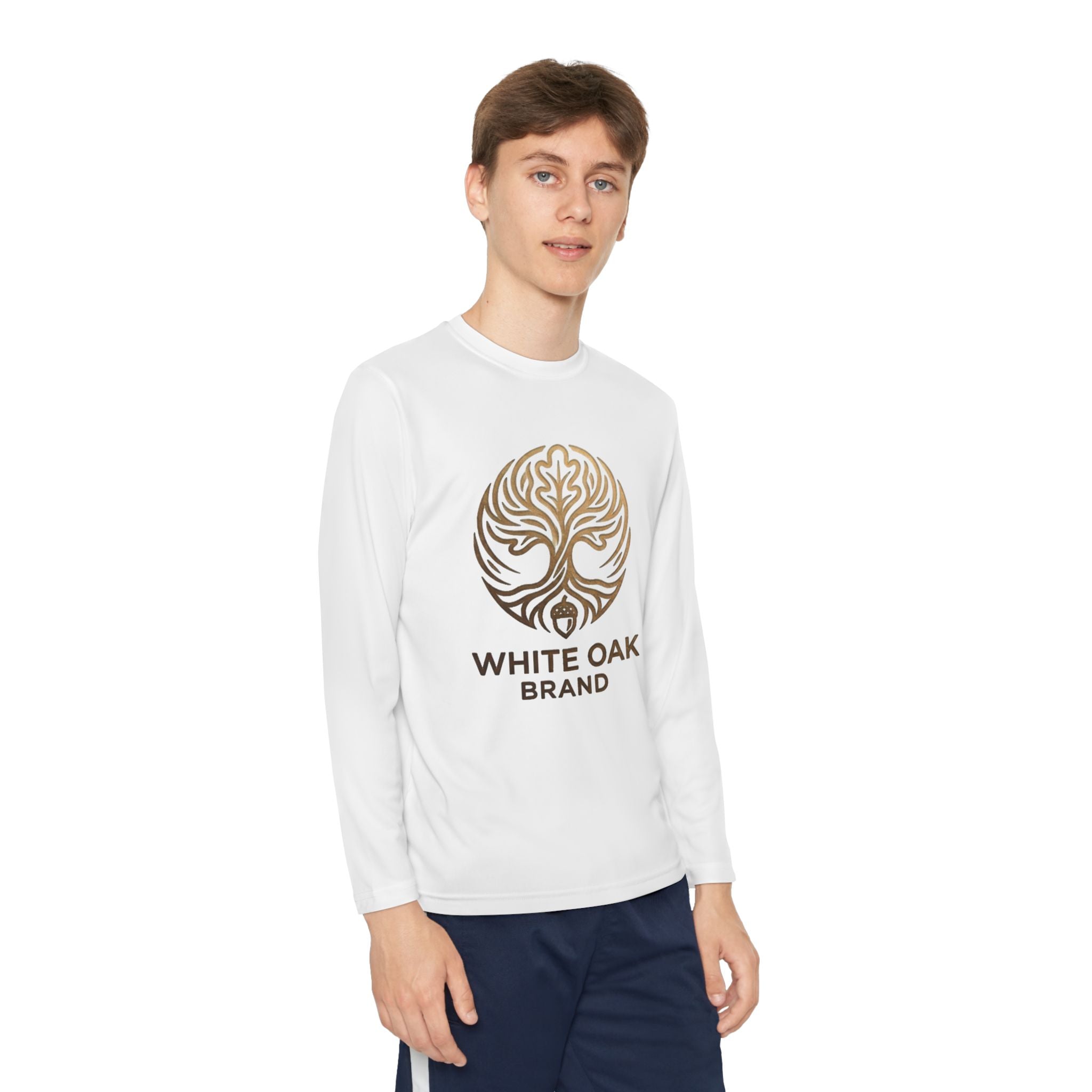White Oak Logo Youth Long Sleeve Tee
