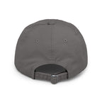 White Oak Distressed Cap — Rustic Gold Tree Logo Baseball Hat