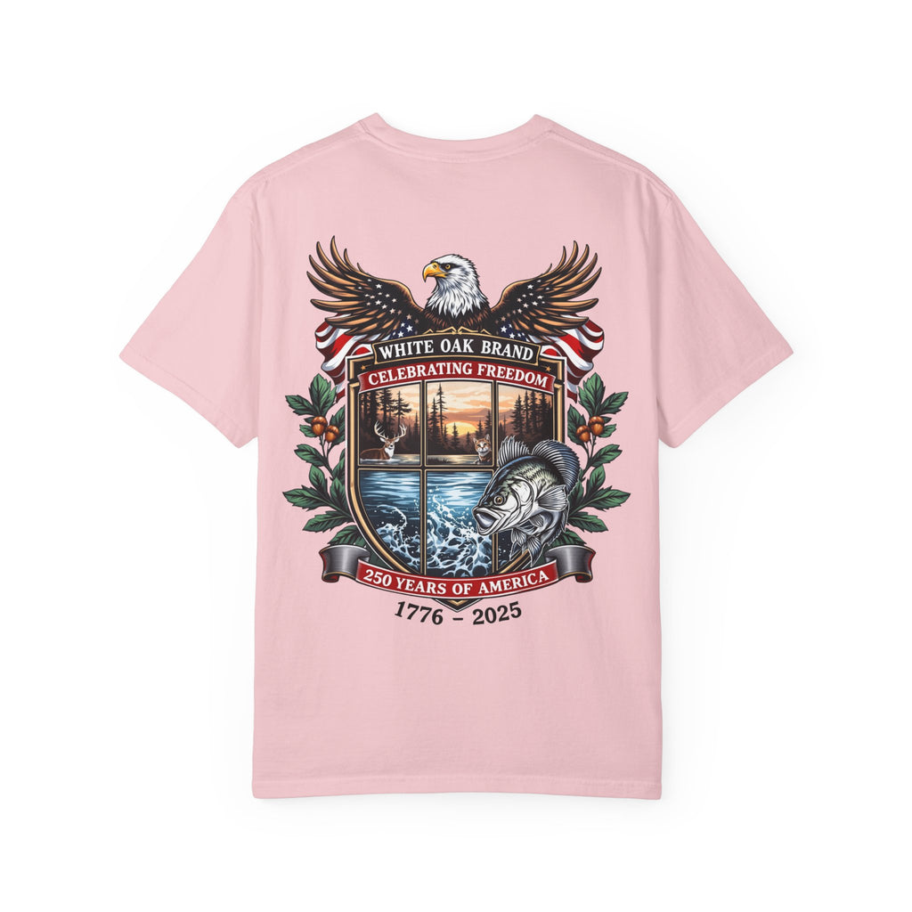 White Oak Brand Repeat Logo T-Shirt — Vintage Tree Skull Graphic Tee