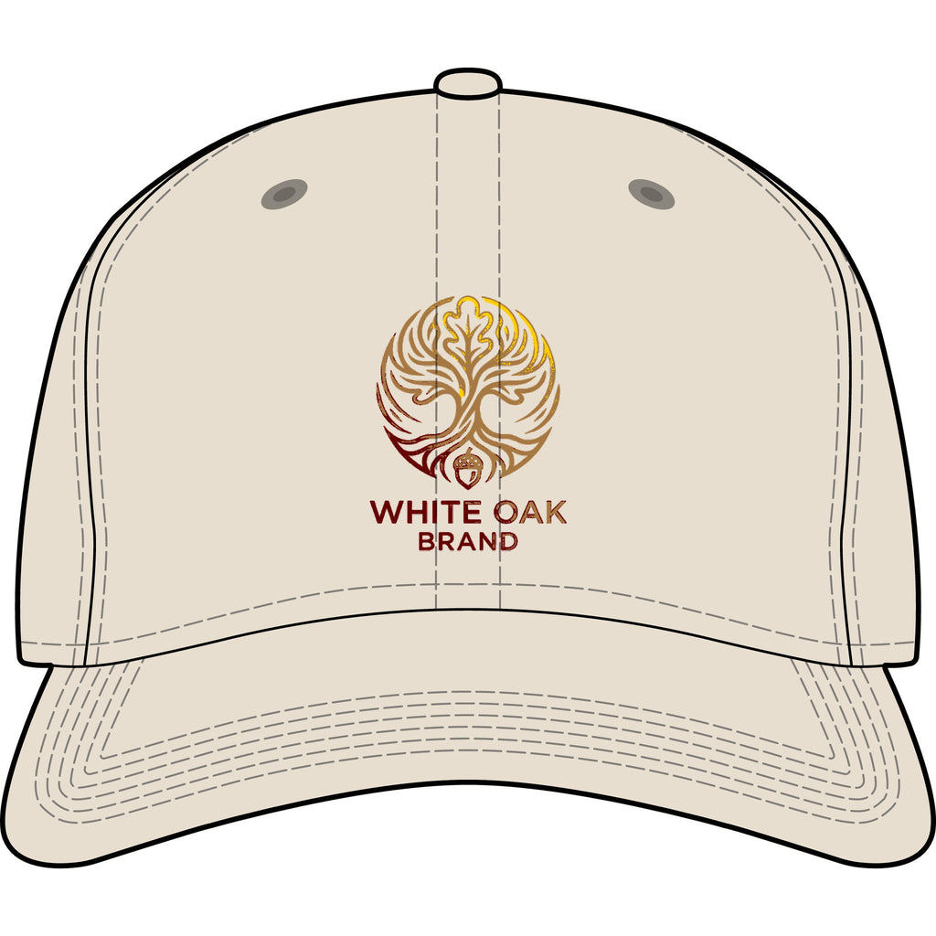 White Oak Icon Cap — Embroidered Tree Logo Baseball Hat