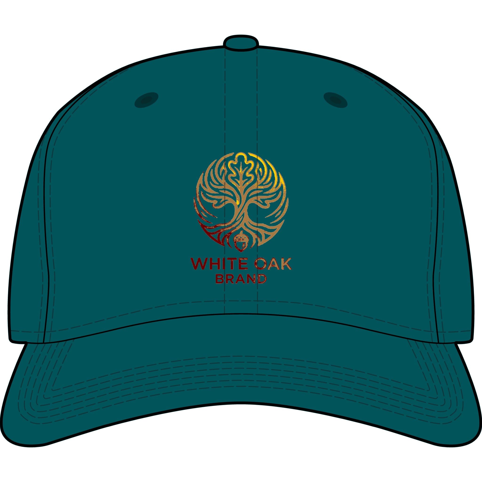 White Oak Icon Cap — Embroidered Tree Logo Baseball Hat