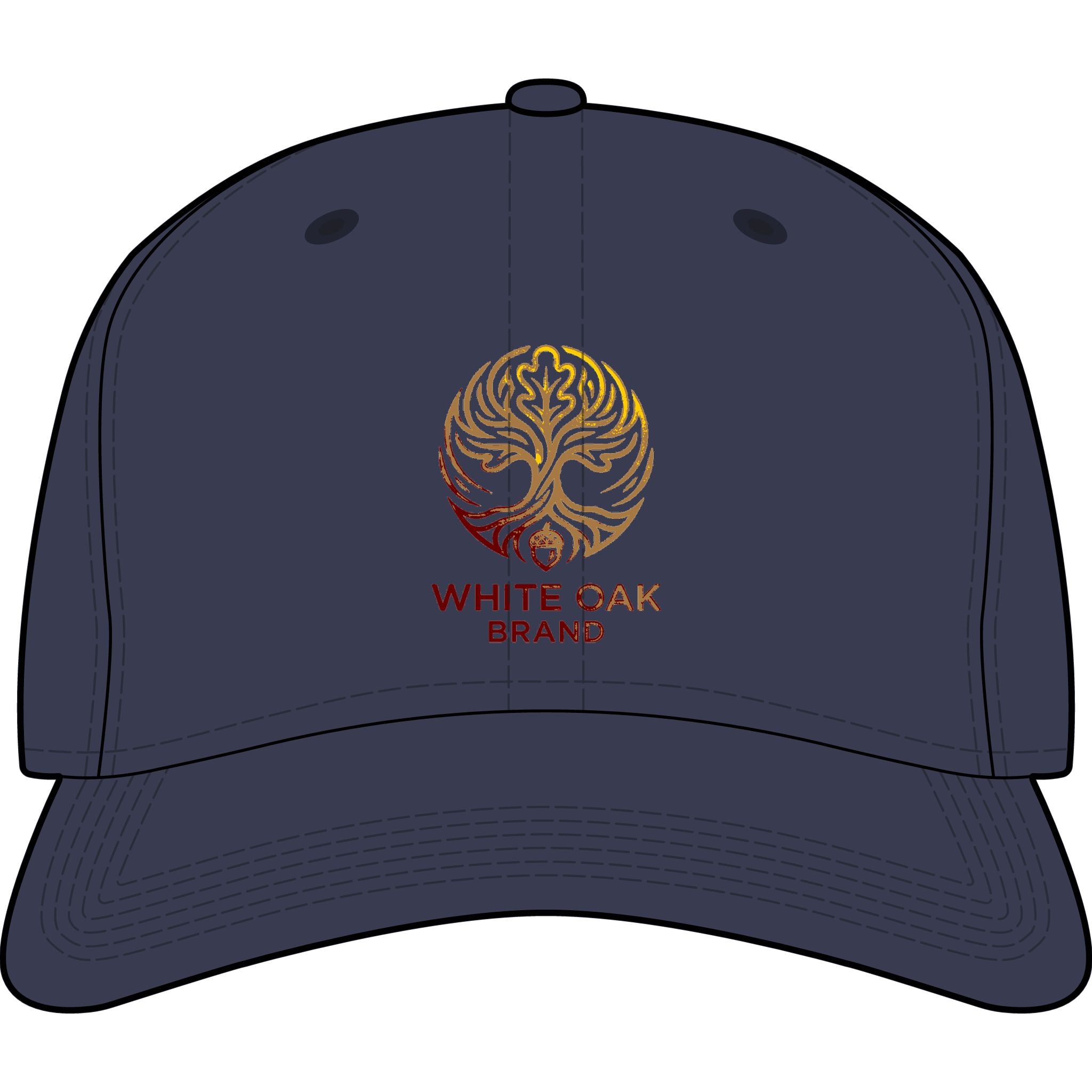 White Oak Icon Cap — Embroidered Tree Logo Baseball Hat