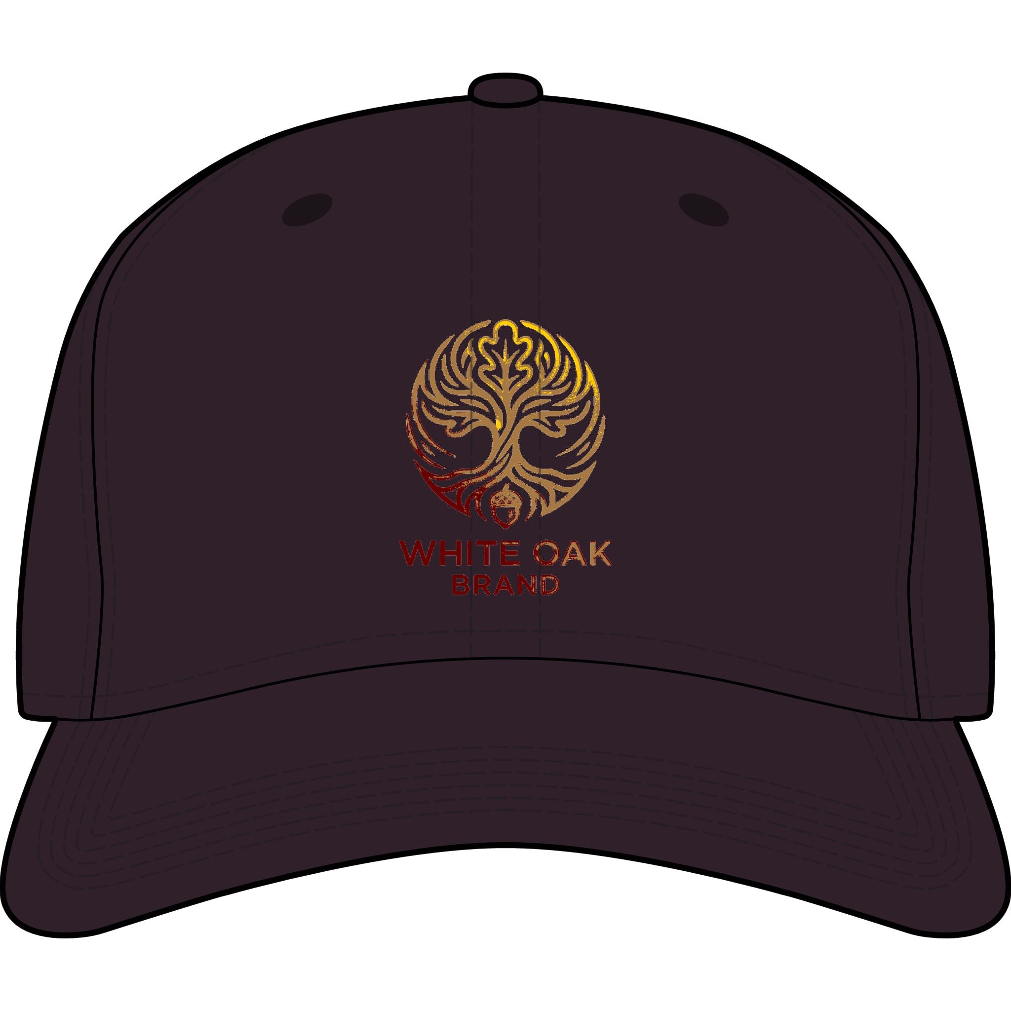 White Oak Icon Cap — Embroidered Tree Logo Baseball Hat