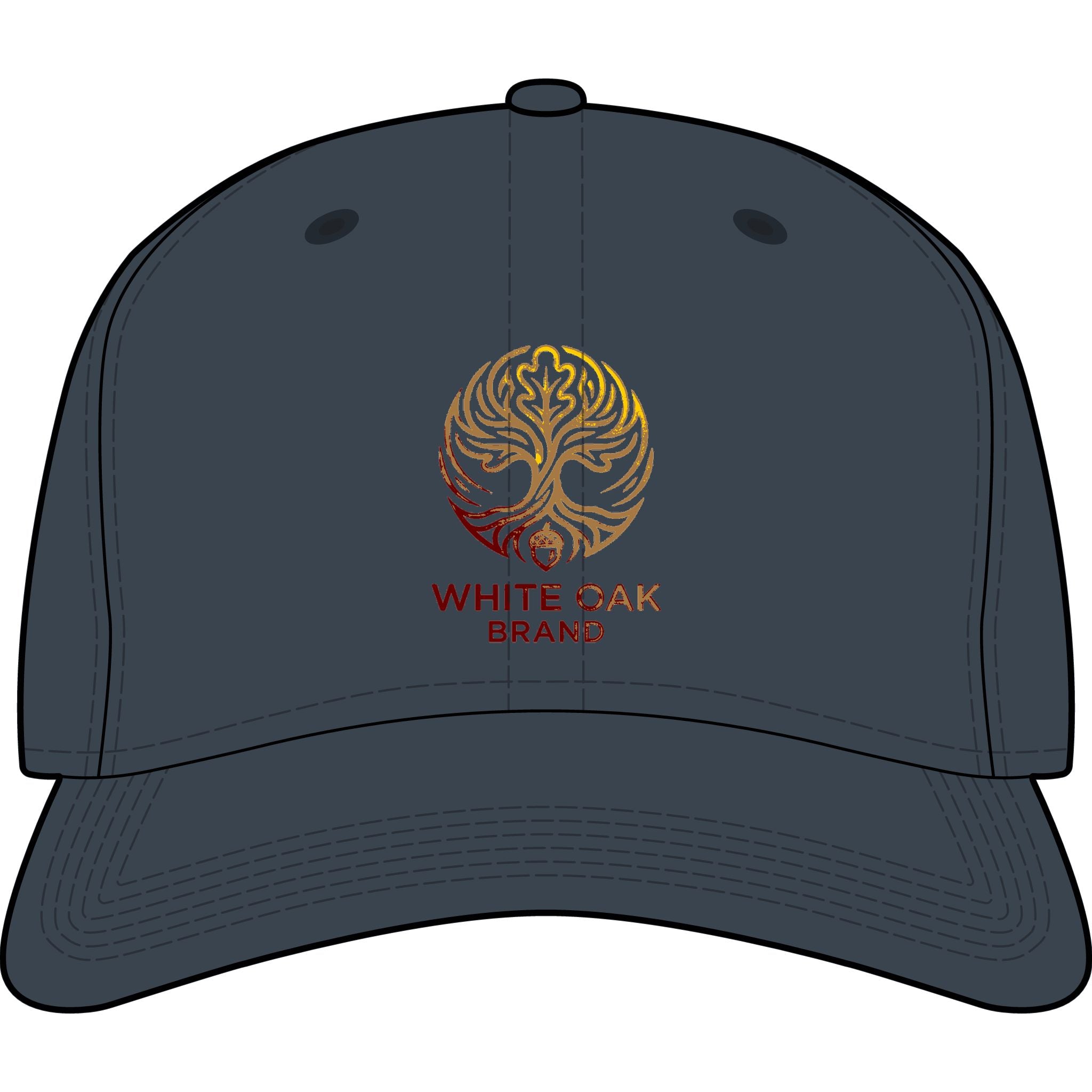 White Oak Icon Cap — Embroidered Tree Logo Baseball Hat