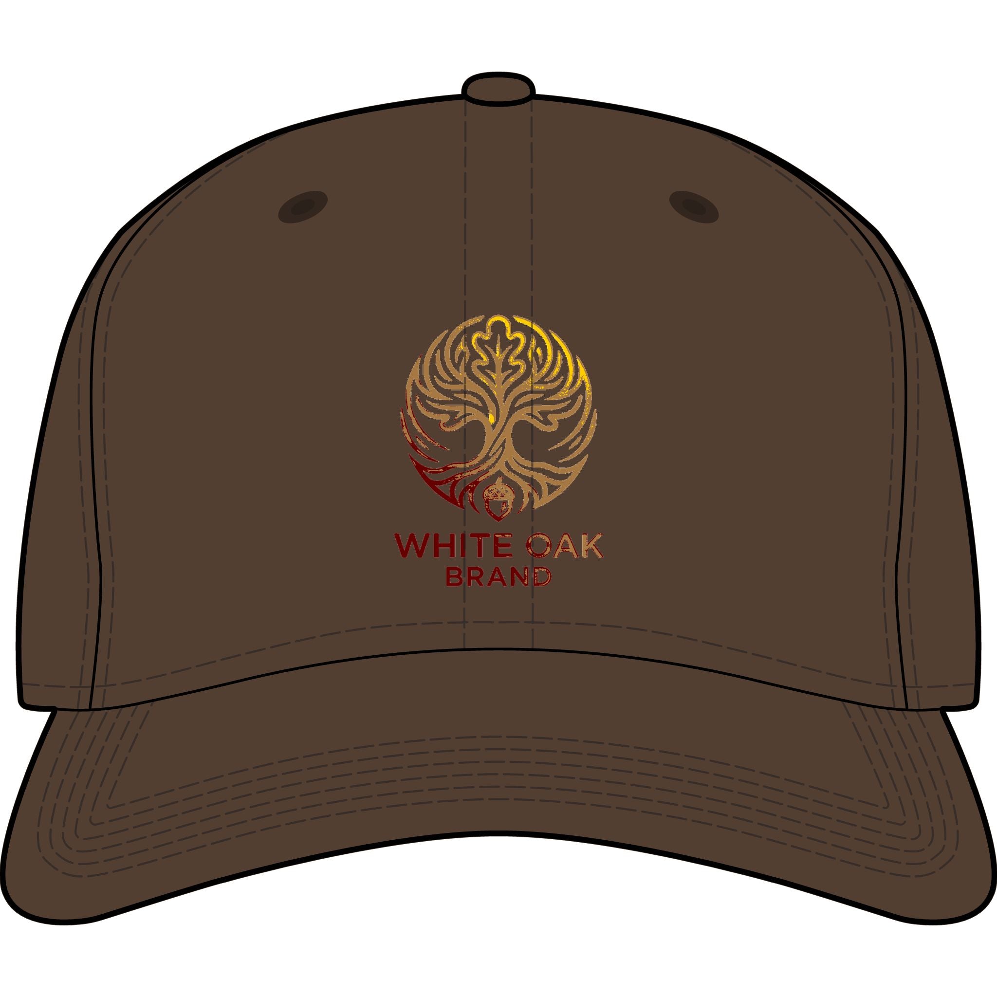 White Oak Icon Cap — Embroidered Tree Logo Baseball Hat
